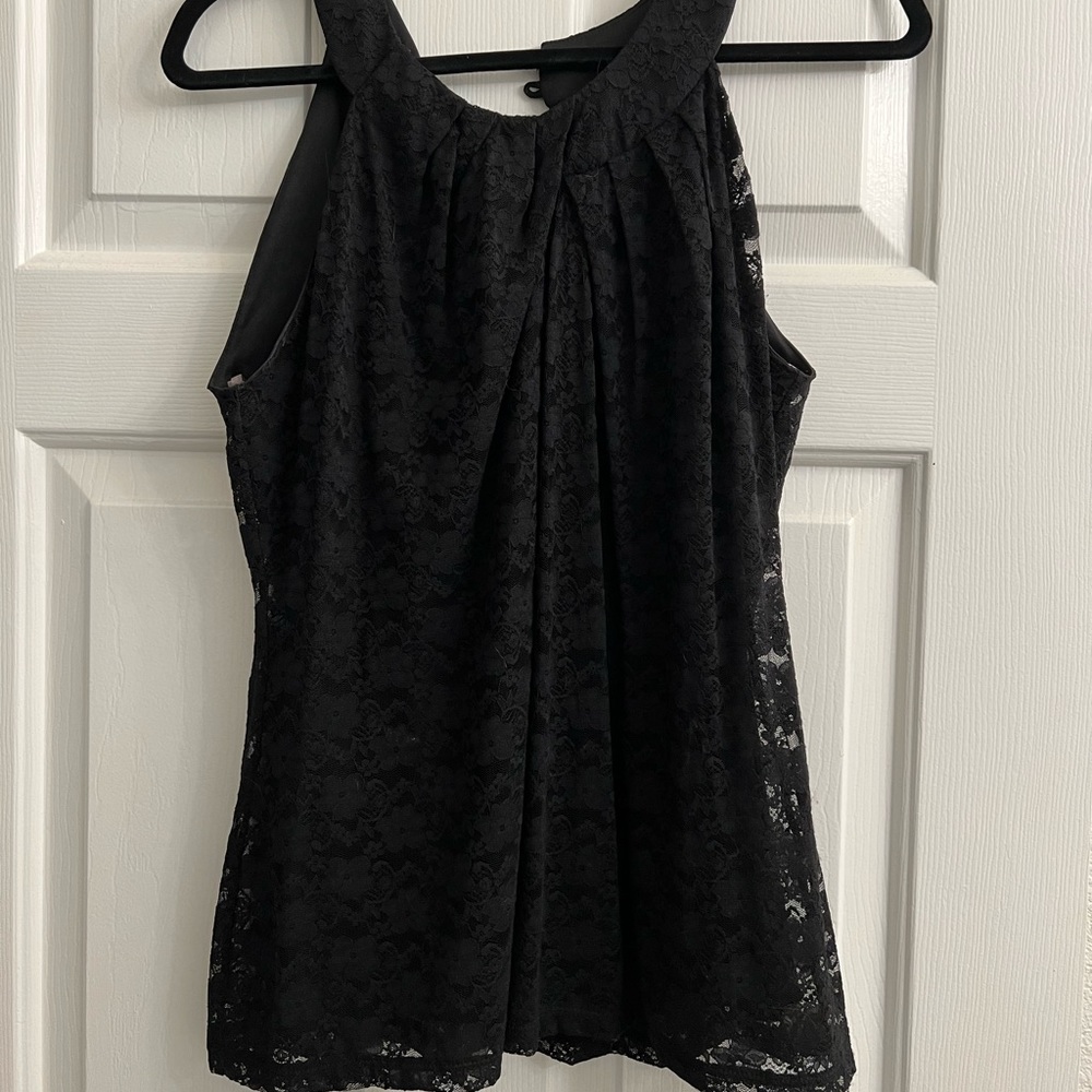 JTB Black Lace Tank - Size L